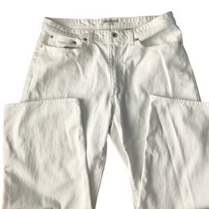 Ralph Lauren Vintage "Saturday Jean" White Denim Crop, Size 12/31 Waist